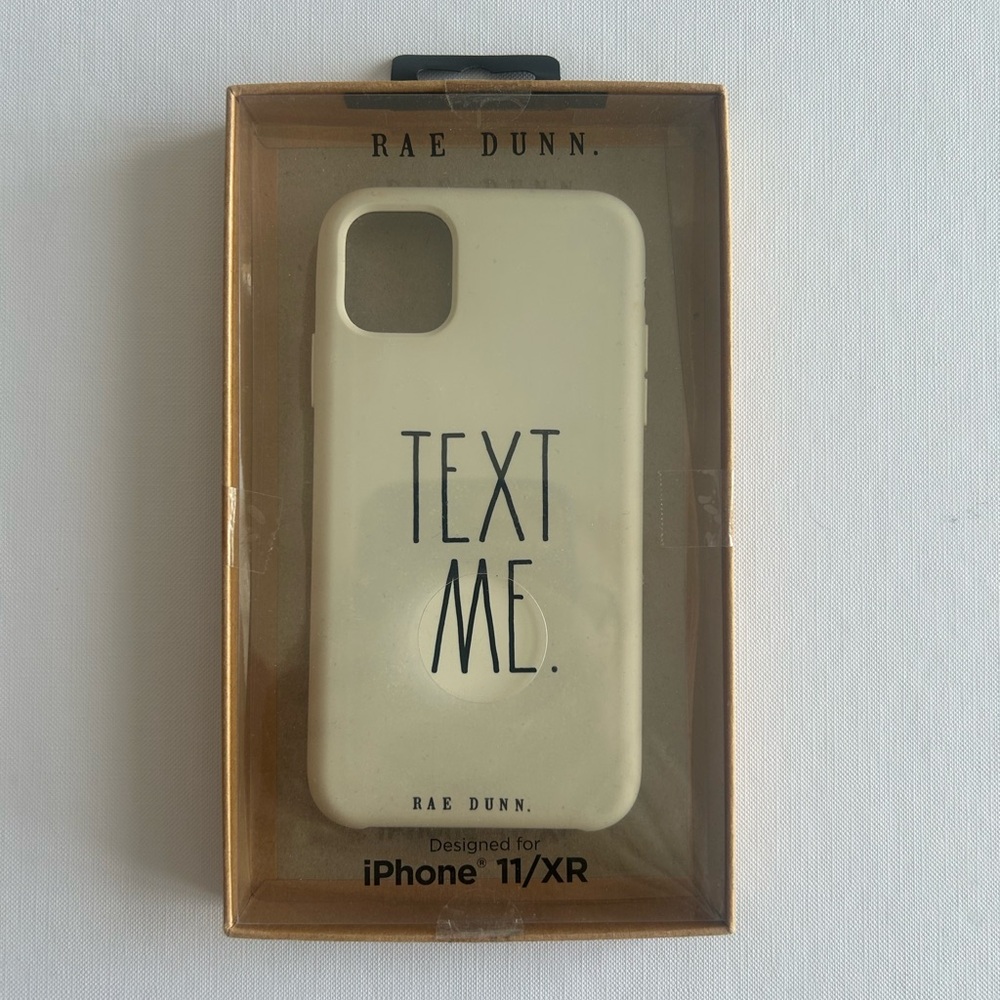 Rae Dunn Text Me Cream iPhone 11/XR Case